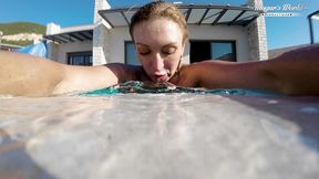 all natural milf julia north underwater anal in the pool