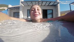 all natural milf julia north underwater anal in the pool