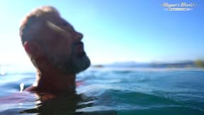 all natural milf julia north underwater anal in the pool