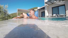 all natural milf julia north underwater anal in the pool