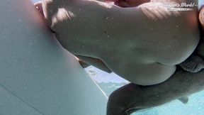 all natural milf julia north underwater anal in the pool