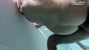 all natural milf julia north underwater anal in the pool