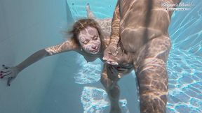 all natural milf julia north underwater anal in the pool