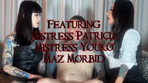 Face Spitting with Miss Patricia Mistress Youko and Maz Morbid