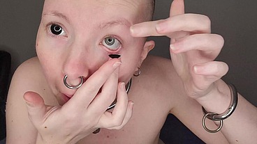 I uh... couldn't stop thinking about the black-out contact lenses... and I might have filmed a very hot thing ?