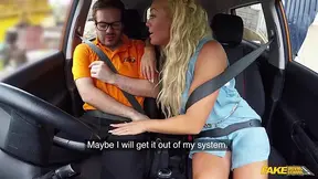 Busty blonde HOT MOM gives a world-class tit wank and car sex lesson