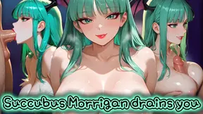 Morrigan Aensland gives mind-blowing orgasm in hot anime sex