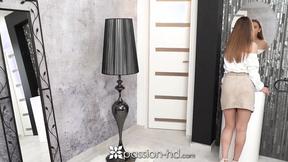 PASSION-HD Creampie Obsessed Brunette Seduces Huge Dick