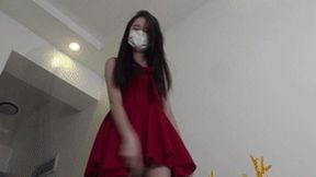Xue'er Goddess Language Humiliation POV, Leather Whip Beautiful Feet High Heels!