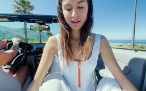 Wife Driving While Her GF Suck My Cock