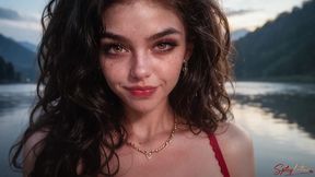 slutty latina chick gives me her wet holes by the lake [ai]