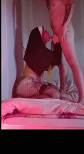 tied up and fucked a nun hard