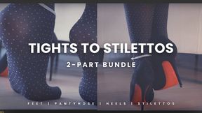 Polka Dot Tights And Louboutin Pigalle Heels With Diamond Anklet Full Series