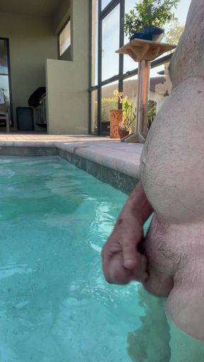 Pool Masturbation
