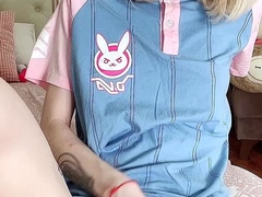 Blonde teen amateur teasing solo