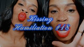 Kissing Humiliation #18- Ebony Femdom Goddess Rosie Reed Tease And Denial Lipstick Fetish Chastity Slaves- standard definition