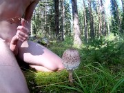 Exploring the nature #6 - Extremely massive cumshot in the woods