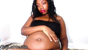 Preggo belly impregnation bloated belly fetish