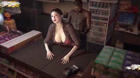 BBC fuck bigboobs supermarket cashier ( Part 01) - 3D Animation 305