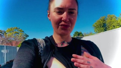 Morning Walk Titty Flash in Public