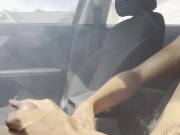 BBC HIGH ASF EDGING & MOANING IN CAR (CUMSHOT)
