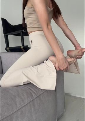 sexy hot ass yoga long legs