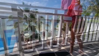 I control her pussy in public with a lovense lush - she moans and is embarassed