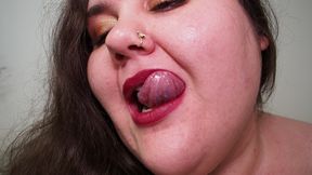 Seductive Lips: Licking Moments