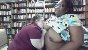whitey sucking blackys tits on cam