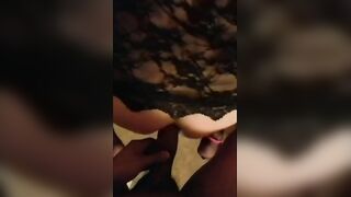 First Interracial Bareback with a Sissy Crossdresser