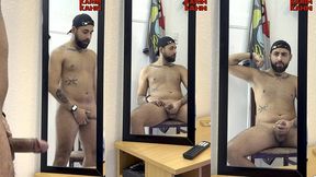 spraying a massive load of arab cum on my mirror