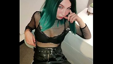 Conservative step-mom turns lesbian daughter straight with big cock and anal
