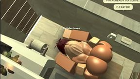 Roblox Lesbians Blowjob Together in Hot Shower&#x1F6BF; Orgasm&#x1F4A6; [Kiwi x Eliza]