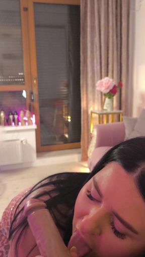 Sloppy Blow Job Before Going Out to Dinner