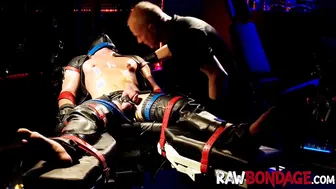 Devin Franco bound and deepthroated in painful BDSM session