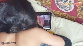 Cute Teen Caught Watching Porn, so I Accompany Her with My Huge Dick