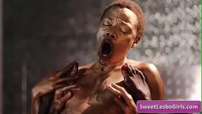 Watch this lesbo milf getting seduced by her black friend for a good fuck an cover themselves in wet mud