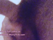 POV Blowjob to Hairy Cock Sissy Tgirl with Hairy Balls and Hot Dick, Crossdresser Close up