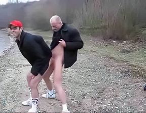 Bareback Boning in the Brisk Outdoors with Horny Amateurs