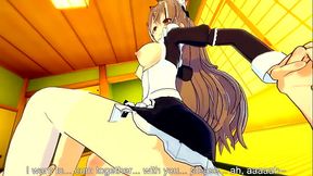 Maid Mumei gets Serviced until She Squirts herself Dry - Hololive Hentai