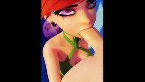 Car Toon In Vicky Gives A Bj On The Floor