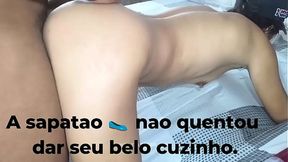 BASTIDORES da grava��o, Anast�cia bolt leva a amiga sapatao para o Agiota emprestar um dinheiro ,a juros o pagamento xota e cuzinho