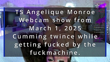 TS Angelique Monroe - Webcam show from March 1, 2025
