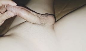 Close-up of super attractive hairless cock terry.