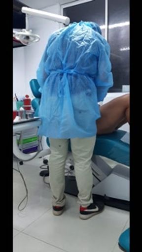 I don't have any money so I have to pay for the consultation with my dentist like this