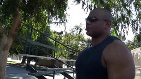 Big Tit Blonde BBW takes on massive black pole