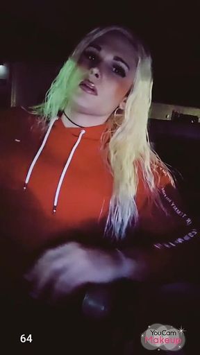 Hot Tranny Smoking 120's in Public