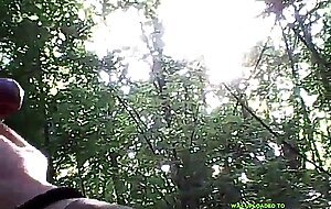 Grandpa Flashes His Cock Outdoors