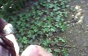 Grandpa Flashes His Cock Outdoors