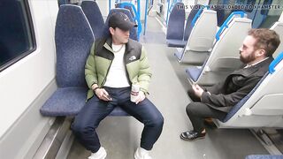Nasty commuter nails with condom in teach rest room - a wild bareback adventure!